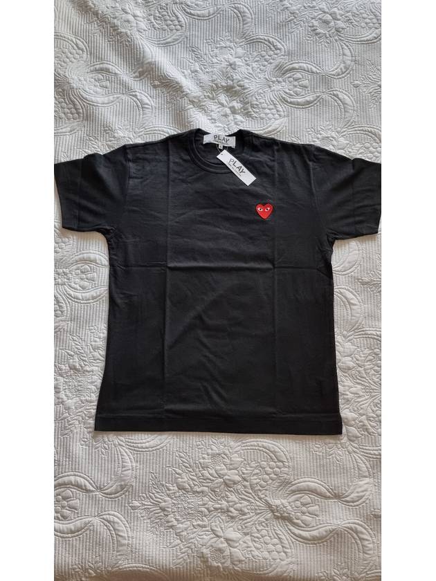 Red Heart T-Shirt Black - COMME DES GARCONS PLAY - BALAAN 3