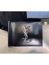 Monogram Money Clip Half Wallet Black - SAINT LAURENT - BALAAN 3