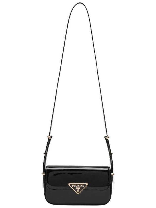 Patent Leather Shoulder Bag Black - PRADA - BALAAN 7