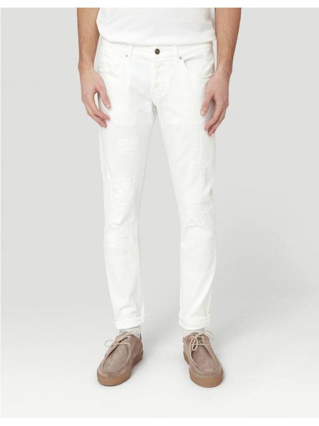 Denim Straight Pants UP168BS0030CS7000 WHITE - DONDUP - BALAAN 3