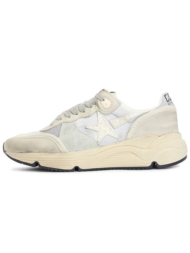 Women's Running Sole Low Top Sneakers Silver Beige - GOLDEN GOOSE - BALAAN 5