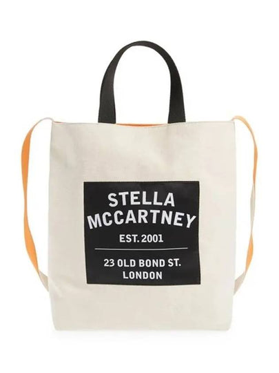 Logo Patch Cotton Tote Bag Sand - STELLA MCCARTNEY - BALAAN 2