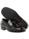 Men's Triangle Logo Leather Loafers Black - PRADA - BALAAN 6