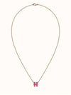 Women's Mini PopAche Necklace Rose Gold Rose Extreme Necklace H147992FOS - HERMES - BALAAN 1