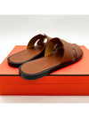 Izmir Leather Slippers Gold - HERMES - BALAAN 4