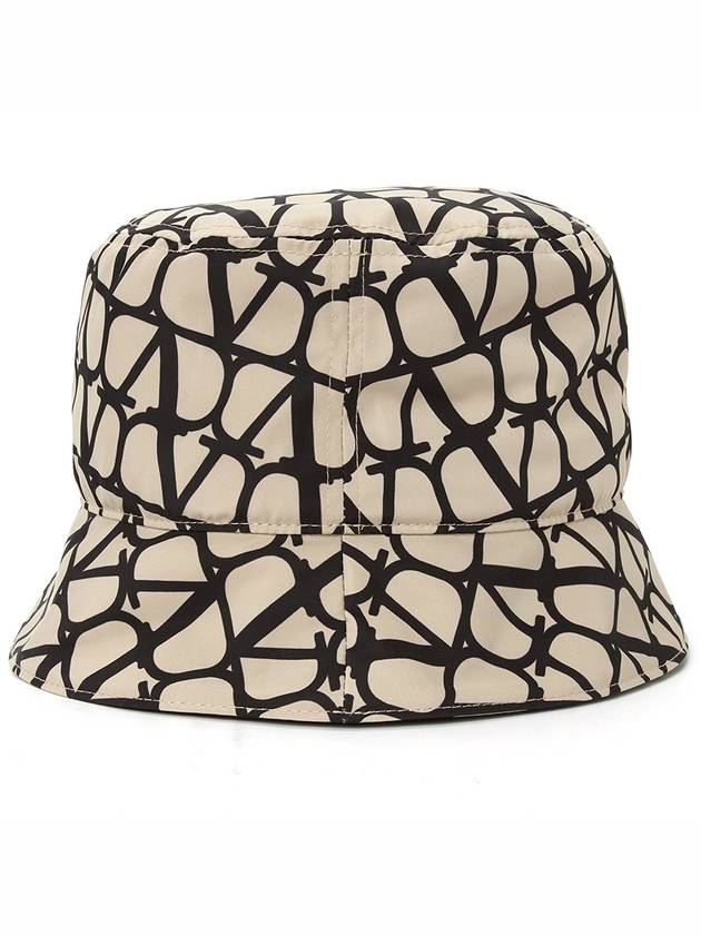 Toile Iconographe Bucket Hat Beige - VALENTINO - BALAAN 5