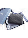 Oblique Jacquard Strap Clutch Bag Black - DIOR - BALAAN 7