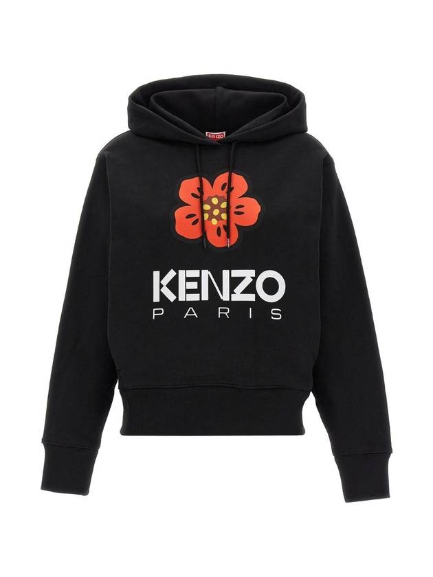 Boke Flower Classic Cotton Hoodie Black - KENZO - BALAAN 1