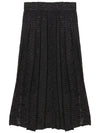 Button Pleated Skirt Black - IMIRK - BALAAN 4