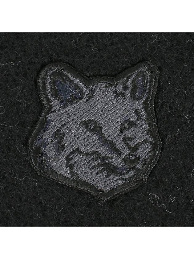 Bold Fox Head Patch Muffler Black Charcoal - MAISON KITSUNE - BALAAN 7