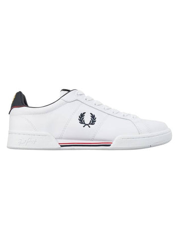 B722 Leather Low Top Sneakers White - FRED PERRY - BALAAN 1