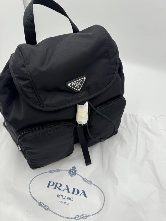 Nylon Triangle Logo Pocono Backpack Black - PRADA - BALAAN 6