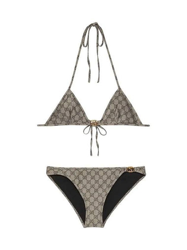 GG Stretch Jersey Bikini Beige - GUCCI - BALAAN 1