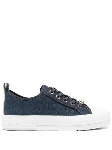 Embossed logo print suede sneakers 43F3EYFS2S - MICHAEL KORS - BALAAN 1