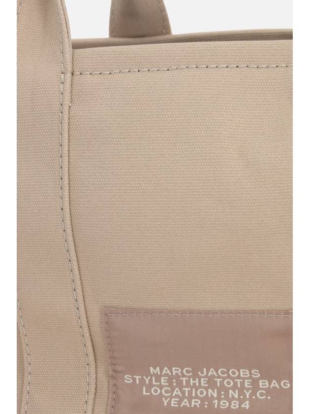 Logo Medium Canvas Tote Bag Beige - MARC JACOBS - BALAAN 5