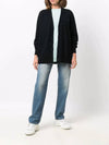 Keve Face Wool V-neck Cardigan Black - ACNE STUDIOS - BALAAN 3