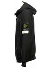 Wappen Patch Soft Shell Hooded Jacket Black - STONE ISLAND - BALAAN 3