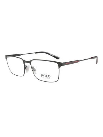 Eyewear Rectangle Metal Eyeglasses Black - POLO RALPH LAUREN - BALAAN 1