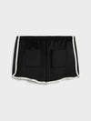 Mini Triomphe Satin Shorts Black - CELINE - BALAAN 3