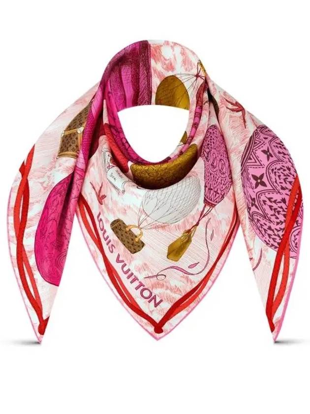 Up And Away Square 90 Scarf Poppy - LOUIS VUITTON - BALAAN 6