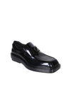 Square Toe Leather Loafers Black - PRADA - BALAAN 3