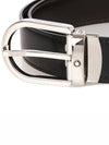 Men's Buckle 30mm Reversible Leather Belt Black Brown - MONTBLANC - BALAAN 5