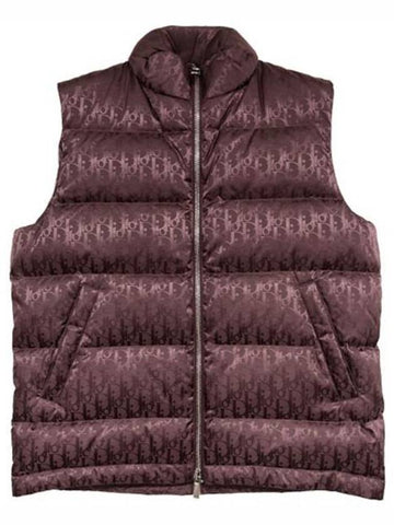 Oblique Down Vest Brown - DIOR - BALAAN 1