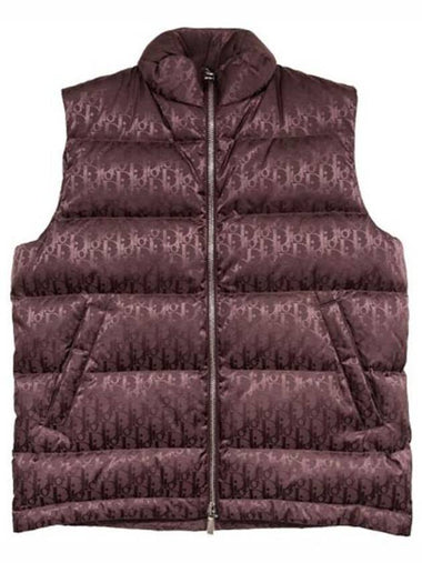 Oblique Down Vest Brown - DIOR - BALAAN 1