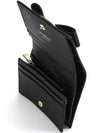 Vara Bow Gloss Flap Half Wallet Black - SALVATORE FERRAGAMO - BALAAN 6