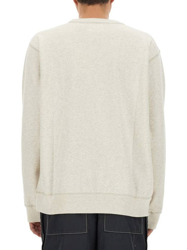 Mikoy Logo Cotton Sweatshirt Ecru - ISABEL MARANT - BALAAN 4