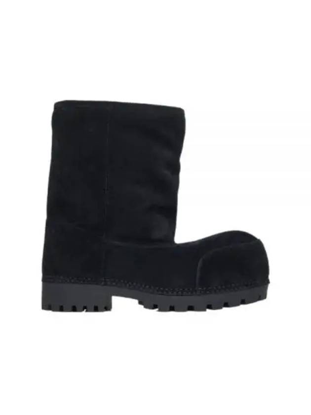 Suede Fur Winter Boots Black - BALENCIAGA - BALAAN 2