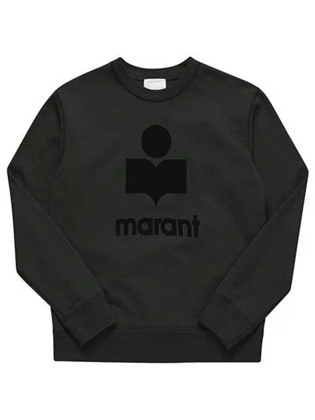 Mikoy Big Logo Cotton Sweatshirt Faded Black - ISABEL MARANT - BALAAN 2