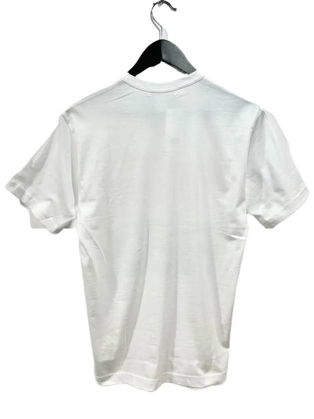 T006 2 Lettering T Shirt White - COMME DES GARCONS - BALAAN 3