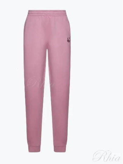 Bold Foxhead Patch Regular Jogger Track Pants Pink - MAISON KITSUNE - BALAAN 2