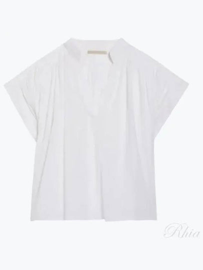 Women's Cory Short Sleeve Blouse White - VANESSA BRUNO - BALAAN 2