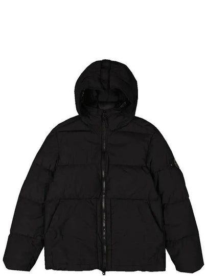 Naslan Light Watro Down Hooded Padding Black - STONE ISLAND - BALAAN 2