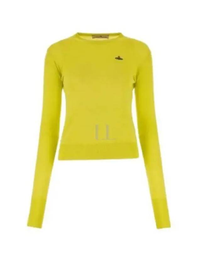 Women's Wool Silk Knit TopYellow - VIVIENNE WESTWOOD - BALAAN 2