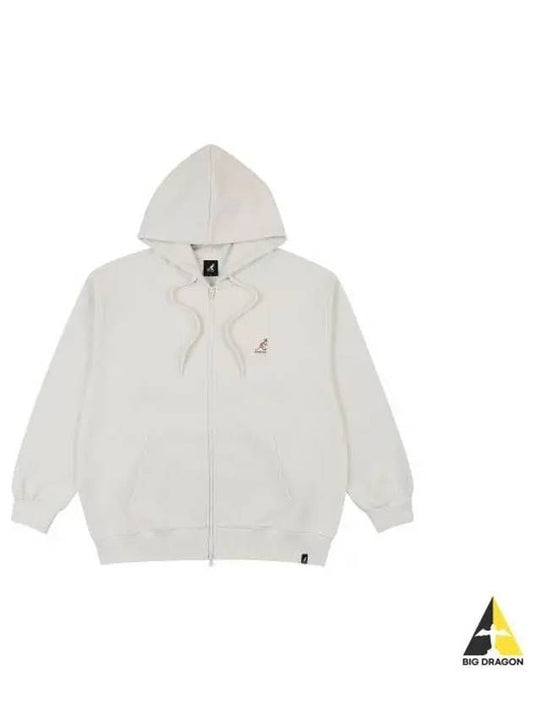 Logo Patch Zip Up 5129 Ecru - KANGOL - BALAAN 1