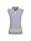 Collar neck sleeveless T-shirt MK3MV320LGY - P_LABEL - BALAAN 8