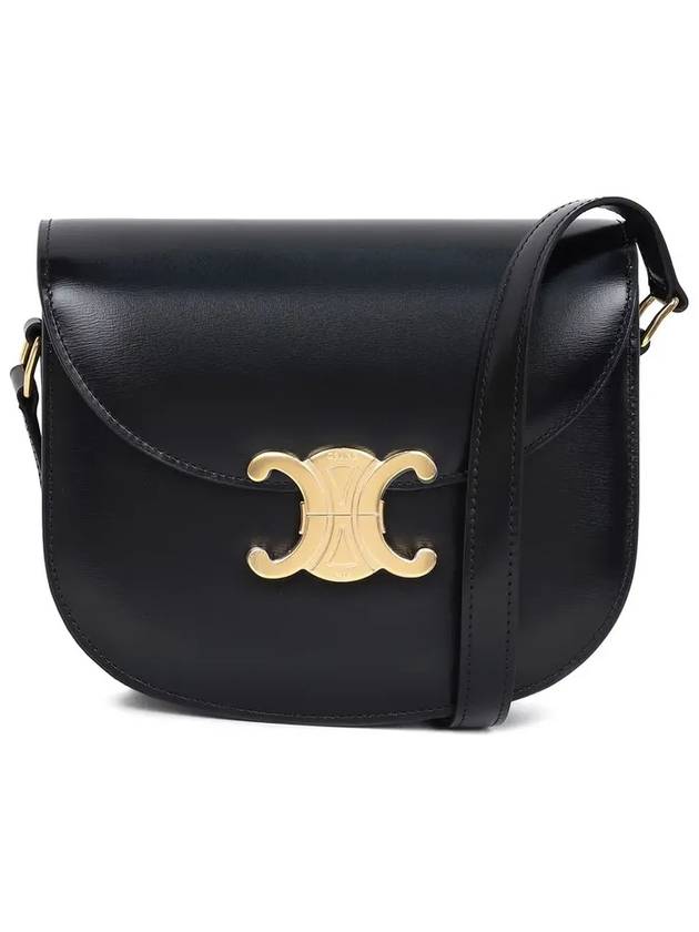 Besace Clea Shiny Calfskin Cross Bag Black - CELINE - BALAAN 4