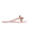 Ribbon Rockstud Flip Flops Water Rose - VALENTINO - BALAAN 2