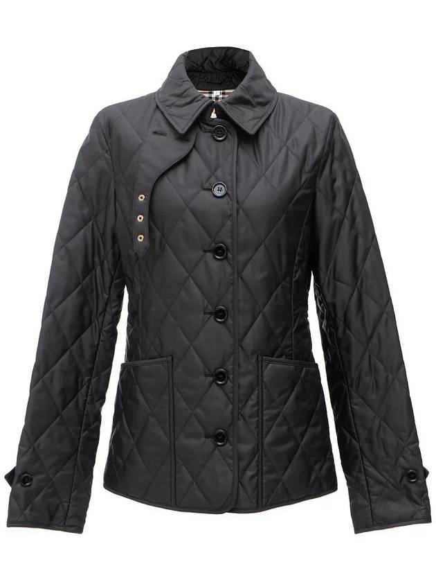 Diamond Quilted Thermoregulated Jacket Black - BURBERRY - BALAAN 3