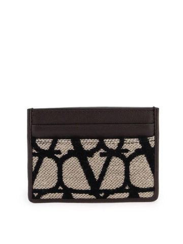 Iconographe Card Wallet Beige - VALENTINO - BALAAN 1