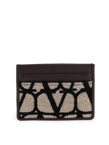 Iconographe Card Wallet Beige - VALENTINO - BALAAN 1