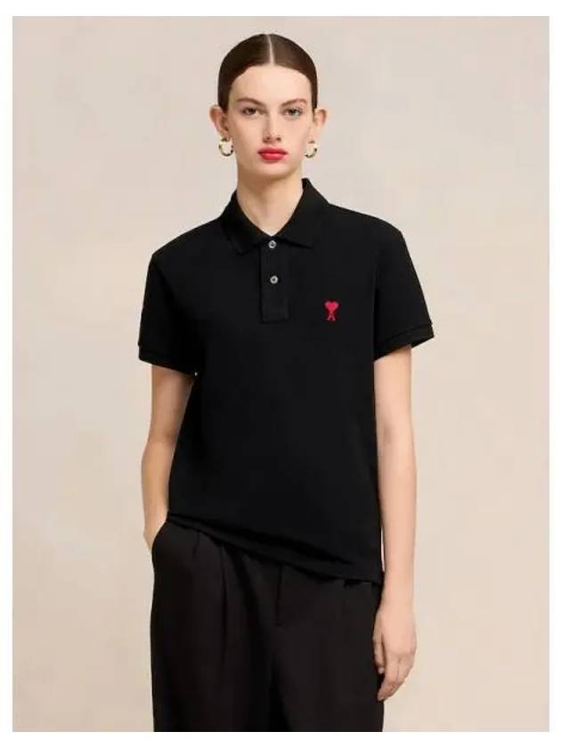 Unisex Di Coere Polo T shirt Blouse Southern Black Domestic Product GM0024020140779 - AMI - BALAAN 1