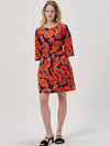 Tropical Flower Babydoll Dress_Orange - SORRY TOO MUCH LOVE - BALAAN 4