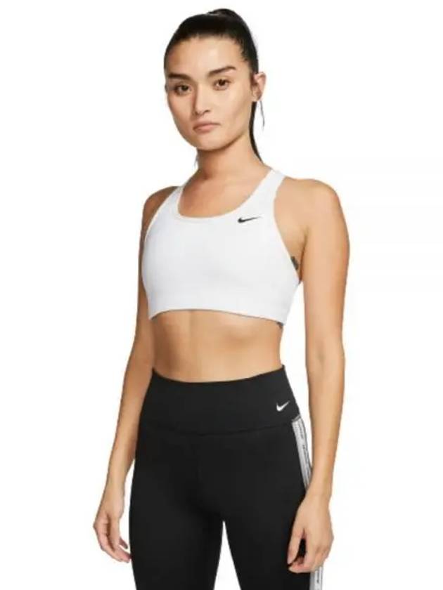 Women's Swoosh Medium Non Padded Sports Bra White - NIKE - BALAAN 2