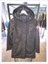 Women's Belt Collar Hooded Jacket Black - CANADA GOOSE - BALAAN 3