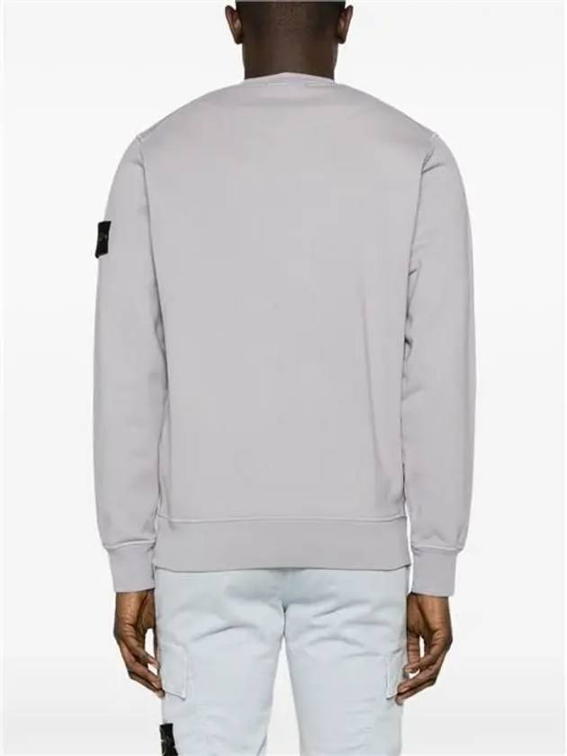 Wappen Patch Garment Dyed Sweatshirt Grey - STONE ISLAND - BALAAN 5