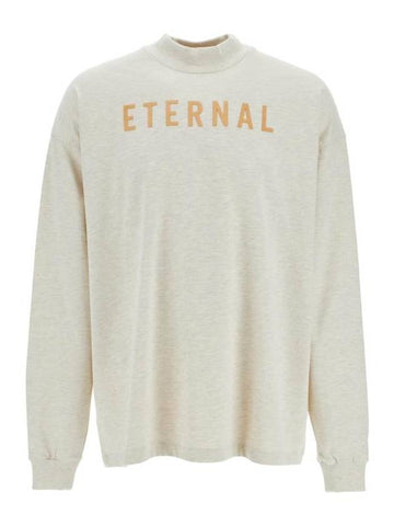 Eternal Crew Neck Cotton Long Sleeve T-Shirt Oatmeal - FEAR OF GOD - BALAAN 1